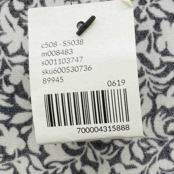 Lane Bryant Sleeveless Top Size 26 28 White Black Drapey Liquid Knit Blouse NWT - Picture 2 of 6